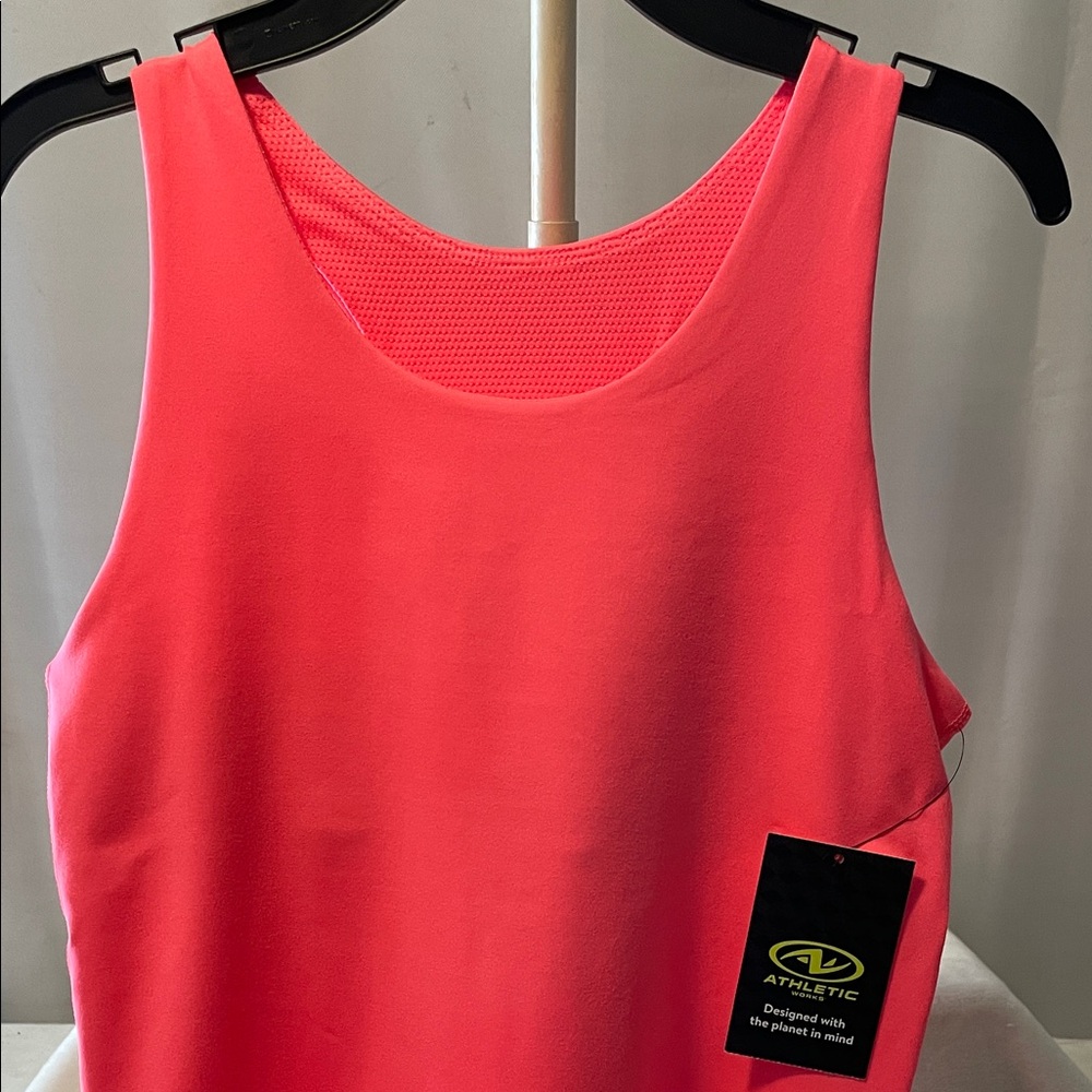 Athletic Works Bright Coral Freeze Kids Tank Top